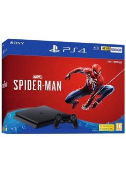 Игровая приставка Sony PlayStation 4 Slim 500Gb Black (CUH-2216A) + Игра Marvel's Spider-man